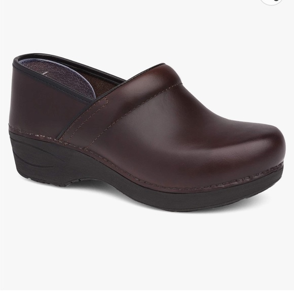 Dansko Shoes Brown Dansko Slip Resistant Leather Clogs Poshmark